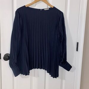 Before You Pleaded Navy Blue Women’s Blouse Size S.
